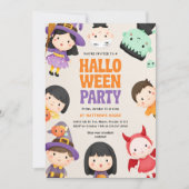 Invitation Halloween Costume Party Enfants Trick Treat (Devant)
