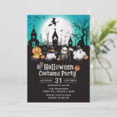 Invitation Halloween Costume Party Fun Ghosts (Debout devant)