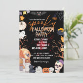 INVITATION HALLOWEEN COSTUME PARTY/TRICK OU TRAITER INVITATIO (Debout devant)