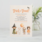 Invitation Halloween Costume Party Trick Treat (Debout devant)