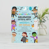 Invitation Halloween Costume Spooktacular Anniversaire (Debout devant)