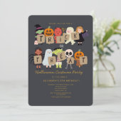 Invitation Halloween Costume Spooktacular Anniversaire (Debout devant)