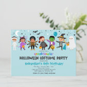 Invitation Halloween Costume Spooktacular Anniversaire (Debout devant)