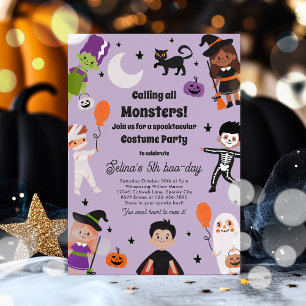 Invitation Halloween Costume Spooktacular Anniversaire