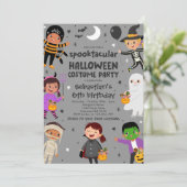 Invitation Halloween Costume Spooktacular Anniversaire (Debout devant)