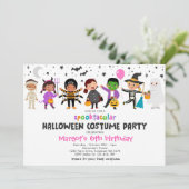 Invitation Halloween Costume Spooktacular Anniversaire (Debout devant)