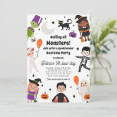 Invitation Halloween Costume Spooktacular Anniversaire (Debout devant)