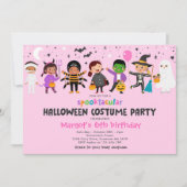 Invitation Halloween Costume Spooktacular Anniversaire (Devant)
