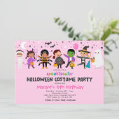 Invitation Halloween Costume Spooktacular Anniversaire (Debout devant)