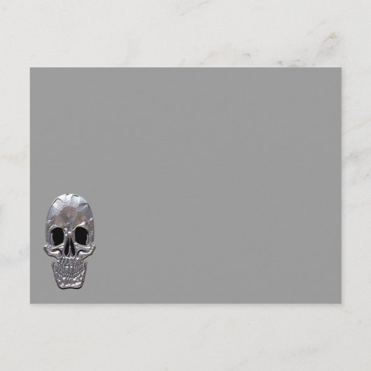 Invitation Halloween crâne Big Bash (Dos)