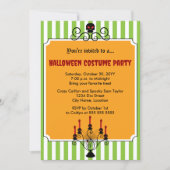 Invitation Halloween Crâne Candelabra Costume Party (Devant)