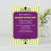 Invitation Halloween Crâne Candelabra Costume Party (Debout devant)