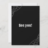 Invitation Halloween crâne Cocktails & Costumes Party (Dos)