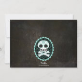 Invitation Halloween crâne de sucre Jour de l'Invitation du P (Dos)