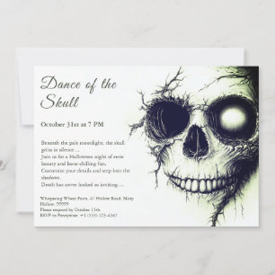 Invitation Halloween Crâne – Fête Sombre et Effray