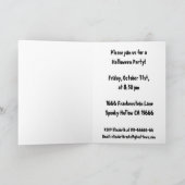 Invitation Halloween crâne hurlant (Intérieur)