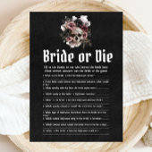 Invitation Halloween Crâne qui connaît la mariée meilleur jeu