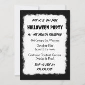 Invitation Halloween crâne sucre (Dos)