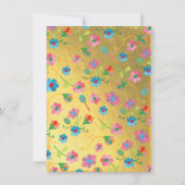 Invitation Halloween crâne sucre Fiesta BIrthday Party (Dos)