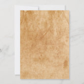 Invitation Halloween, crâne Vintage, soirée costumée (Dos)