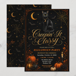 Invitation Halloween 'Creepin’ It Classy'