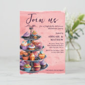 Invitation Halloween Cupcakes Soirée Halloween (Debout devant)