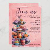 Invitation Halloween Cupcakes Soirée Halloween (Devant / Derrière)