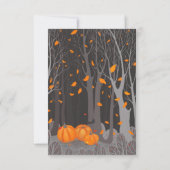 Invitation Halloween Cute Cat & Jack-o’-lanterne Citrouille (Dos)