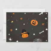 Invitation Halloween Cute Ghost 1er Anniversaire Spooktaculai (Dos)