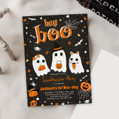 Invitation Halloween Cute Ghost 1er Anniversaire Spooktaculai