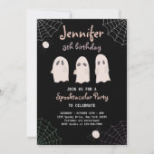 Invitation Halloween Cute Ghost Anniversaire Spooktacular Inv (Devant)