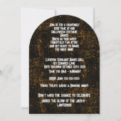 INVITATION HALLOWEEN DANSE (Dos)