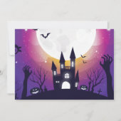 Invitation Halloween d'automne 5e fête d'anniversaire (Dos)