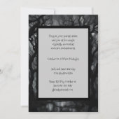 Invitation Halloween de la forêt noire et Éffrayante hantée (Devant)