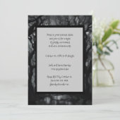 Invitation Halloween de la forêt noire et Éffrayante hantée (Debout devant)