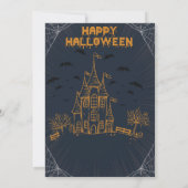 Invitation Halloween de la maison Spooktacular Dark (Dos)