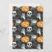 Invitation Halloween de la maison Spooktacular Dark (Dos)