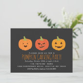 Invitation Halloween de la Soirée de la citrouille (Debout devant)