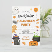Invitation Halloween de style ancien modifiable (Debout devant)