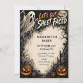 Invitation Halloween : Déchaînons les Têtes de Feuille (Devant)