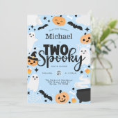 Invitation Halloween deux Éffrayant 2ème anniversaire fête (Debout devant)