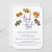 Invitation Halloween Distribute des friandises dans le coffre (Devant)