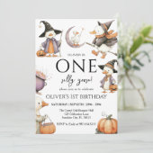 Invitation Halloween d'oie de cuisine, une oie de soie 1ère f (Debout devant)