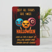 Invitation Halloween doux et sinistre (Debout devant)