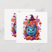 Invitation Halloween drôle (Devant / Derrière)