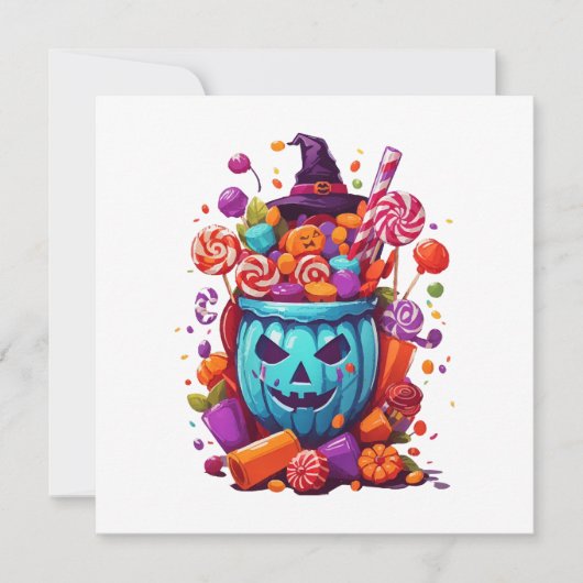 Invitation Halloween drôle (Devant)