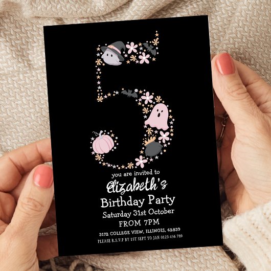 Invitation Halloween du 5ème anniversaire