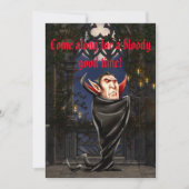 Invitation Halloween du château du comte Dracula (Devant)