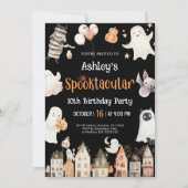Invitation Halloween du parti Spooktacular (Devant)