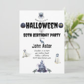 Invitation Halloween Éffrayant (Debout devant)